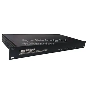 DIBVIEWOLO OTV-HE08 1U Rack HEVC H.265 H.264 HDMI Video Stream Encoder For Live HD IPTV 8 Channels SRT RTMPs Facebook Youtube thumbnail-2