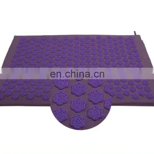 Flower Shape Spike Without Glue on Duck Canvas Acupressure Foot Mat thumbnail-4