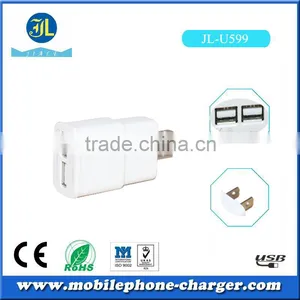 Dual Micro Usb Travel Charger for Mobile Phone Use 2A Cheap Baterry Charger With US Plug thumbnail-2