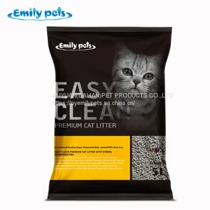 Premium 1-3.5 mm Ball Shape Colorful Bentonite Cat Litter Strong Clumping Odor Control Cat Sand thumbnail-1