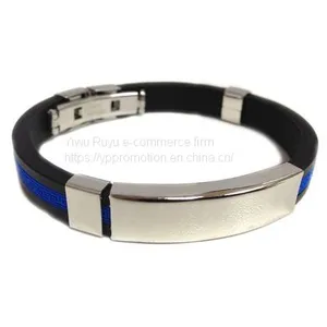Personalised Military Silicone Rubber Bracelets Wholesale thumbnail-1
