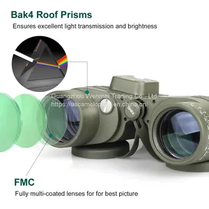 Uscamel 10x50 Marine Binoculars With Rangefinder & Compass thumbnail-4