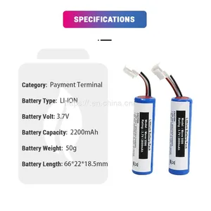 Lithium Ion 3.7V 2600mAh Replacement F26402298 Move 2500 3500 5000 li Ion Battery for Ingenico Pos Terminal Machine thumbnail-2