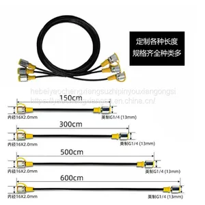 3*6mm 630bar Steel Wire Braided High Pressure, Hydraulic Measuring Hose, Pressure Gauge Connection Hose。 thumbnail-5