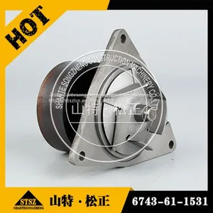 Genuine Komatsu WA430-6 Loader SAA6D114 Engine Water Pump 6743-61-1531 thumbnail-5