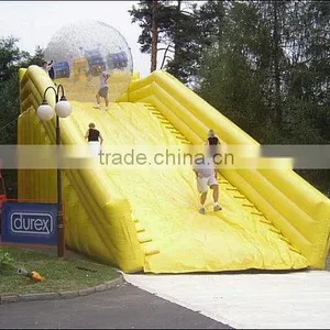 Hot Sale Transparence Colorfull Grass Tpu Pvc Inflatable Body Zorb Balls on Snow for Kids 2.6m/2.8m thumbnail-5