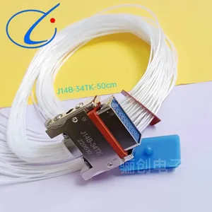 J14B Series Rectangular Connector Plug Socket J14B-34TK-20CM J14B-34ZJ-20CM thumbnail-1