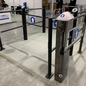 Fabrikpreis: Elektronische vollautomatische Schwenkbarriere (Metallturnstile) für Supermärkte thumbnail-5