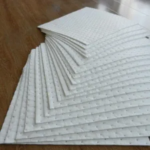 China Supplier 100% Polypropylene Oil Absorbent Pad for Oil Spill Control thumbnail-2