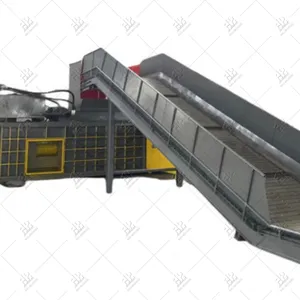 Used Pet Bottle Carpet Cardboard Compactor Plastic Bottle Baler Machine thumbnail-1