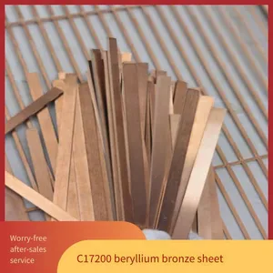 Sreet Beryllium Copper Sheets With Thicknesses of 0.05mm, 0.1mm, 0.2mm, C17200 Beryllium Bronze Sheets thumbnail-1