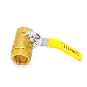 Cold Water 3 Inch Brass Ball Valve Threaded Ball Valve Three Pieces Npt Ball Valve thumbnail-3