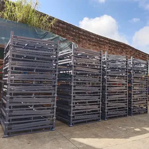 Heavy-Duty Foldable Tyre Stacking Rack for Warehouse Storage thumbnail-5