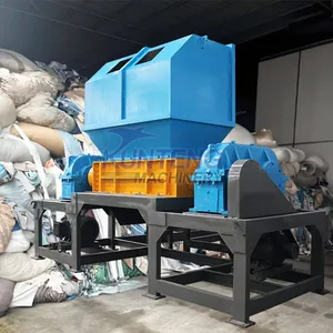 Advanced Electric Portable Coconut Husk Leaf Tire Shredder Tire Recycling Plant Baler Machine Production Line thumbnail-5
