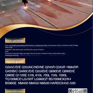 Surplus Materials From Genuine Products of Steel Mills Due to Overstock From Bankrupt Enterprises. Second - Level Agreement Products. Low - Price Steel Plate Resources in Various Materials and Specifications Such as Plain Carbon, Low - Alloy, Bridge - Use thumbnail-1