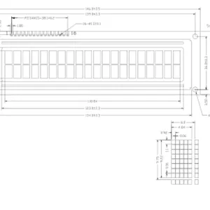 20 Characters X 2 Lines Monochrome FSTN DOT Matrix LCD Type 2002 LCD thumbnail-2
