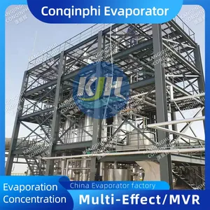 Industrial Tubular Three-Effect Evaporator With CIP Cleaning System and Touch Screen PLC thumbnail-3