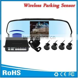 Car Reverse Parking Camera Wireless With 4.3inch Lcd Monitor and 4 Waterproof Sensors thumbnail-1