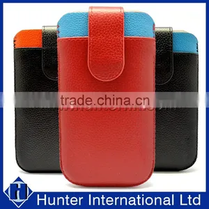 Genuine Leather Pull Up Pouch For Samsung Note2 thumbnail-1