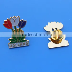 Promotional Cuastom Logo Holland Tulip Enamel Lapel Pin thumbnail-1