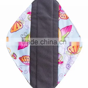 2016 Female Bamboo Charcoal Menstrual Pad Cloth Sanitary Pad thumbnail-3