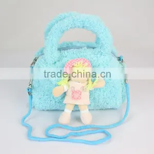 Soft Doll Handbag Four Colors to Choose/Plush Toy Bag 24*18cm /Stuffed Clothe Doll Handbag thumbnail-5