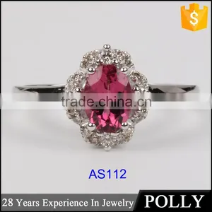 Luxury 18k Women Engagement Wedding Natural Blue Sapphire Rings thumbnail-5