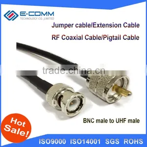Hot Sale!!BNC Male to UHF Male PL259 RF Pigtail Cable RG58 20inch for Wireless Router thumbnail-1