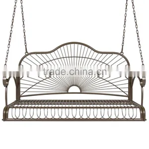 Best Choice Products Leisure Iron Modern Outdoor Patio 3 Seat Double Hanging Swing Chair thumbnail-2