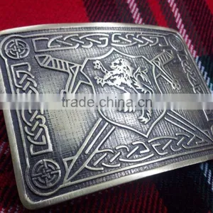 Scottish Rampart Lion Kilt Belt Buckle In Antique Finished thumbnail-2