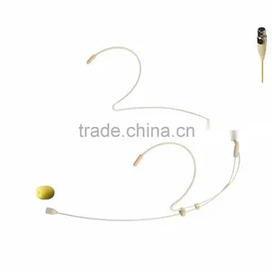 Freeboss HS-21S2-L6A 4 Pin Mini XLR Plug Omni Directional Electret Condenser Headset Microphone thumbnail-1