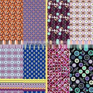 Warp Knitting Microfiber Printed Geometry Pattern for Swimwear and Underwear thumbnail-1