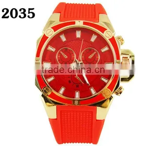 2015 Hot Selling Wholesale Silicone Band Watch for Girl and Boy thumbnail-4