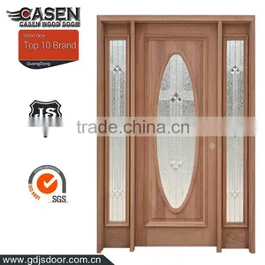 Rustic Style Genuine American Solid Wood Front Door With Transom Quality Choice thumbnail-3