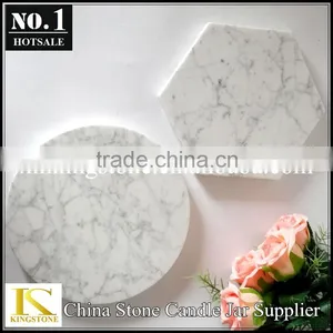 Carrara White Marble Tray thumbnail-4