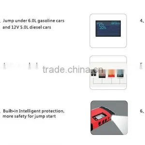Patented Design Big Capacity 15000mAh Shake-hands Grip Multi-function Jump Starter thumbnail-3