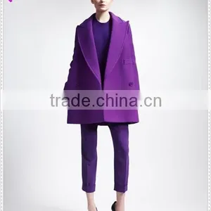 Women Latest Winter Casual Loose Military Wool Coat thumbnail-2