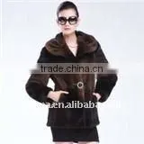 2011 Women Fashion Classy Mink Fur Coat thumbnail-1