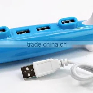 Airplane Shape High Speed 4 Port USB 2.0 HUB thumbnail-2