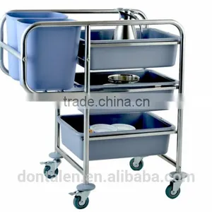 Update International 300 lb Capacity Four Wheel Folding Hand Truck Trolley Waste Collection Vehicle thumbnail-2