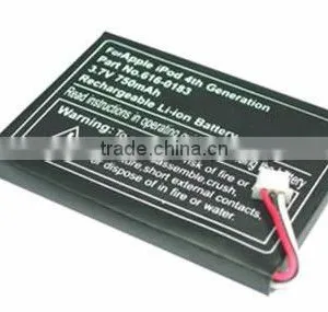 850mAh Battery Fits IPOD Photo, Photo 40GB M9585ZR/A, Photo 40GB M9585LL/A, IPODd U2 20GB Color Display MA127, Photo 40GB M9585C thumbnail-1