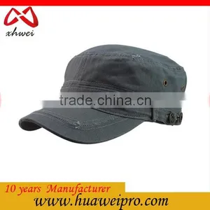 Chinese Military Supplier Custom Your Own Logo Washed Military Style Cap thumbnail-5