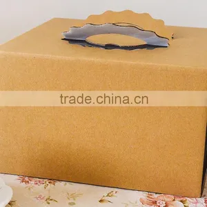 Wholesale Cheap Price Brown Kraft Paper Cake Box thumbnail-5