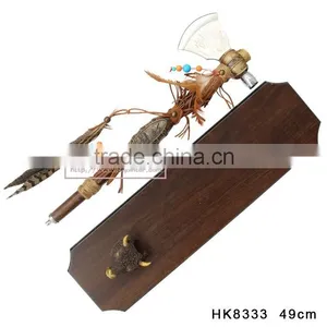 Wholesale Indian Axe With Feathers HK8333 thumbnail-2