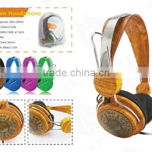 Newest Design Ergonomic Structure Wood Headphones for Girls thumbnail-1