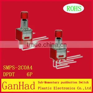 Spdt 9 Pin Mini Toggle Switch&sub-monentary Pushbutton Switch thumbnail-1