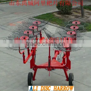 New Type Trailed Finger Wheel Hay Raker for Tractor 2015 HOT SALE thumbnail-1