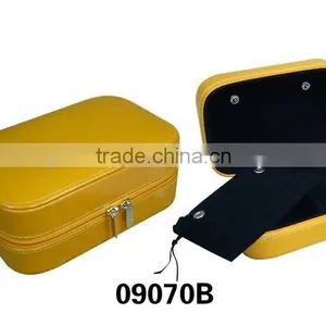 Yellow Fashional Oblong Jewelry Box With Velvet Lining thumbnail-1
