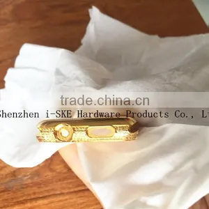 Luxury Gold Case for Apple Watch ,Side Diamond Housing for Smartwatch thumbnail-1
