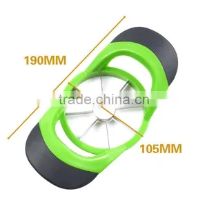 Stainless Steel Apple Cutter With Silicone Frame Apple Cutter Kitchen Accessories Vegetable Fruit Cutter thumbnail-5